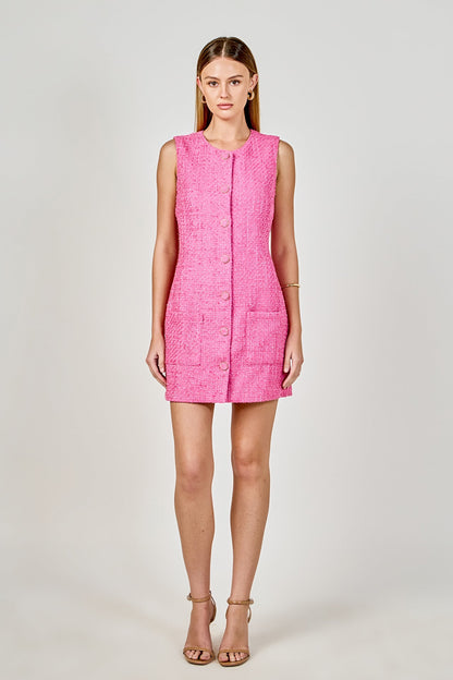 Endless Rose Special Offer | Sleeveless Tweed Mini Dress