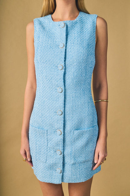 Endless Rose Special Offer | Sleeveless Tweed Mini Dress