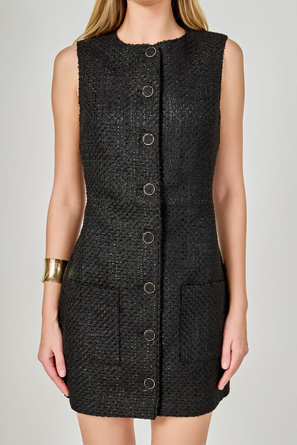 Endless Rose Special Offer | Sleeveless Tweed Mini Dress