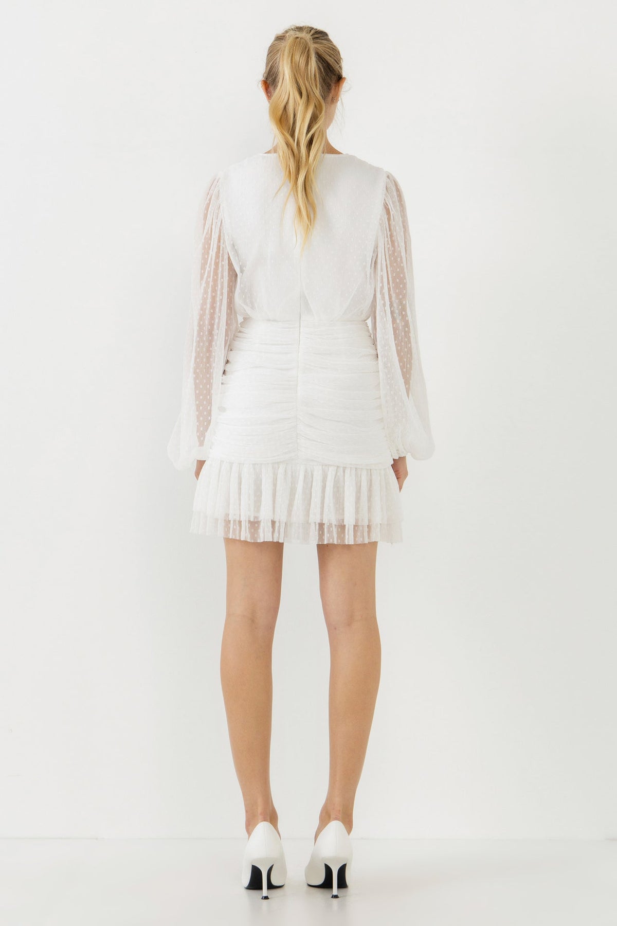 Endless Rose Value | Swiss Dot Ruched Dress