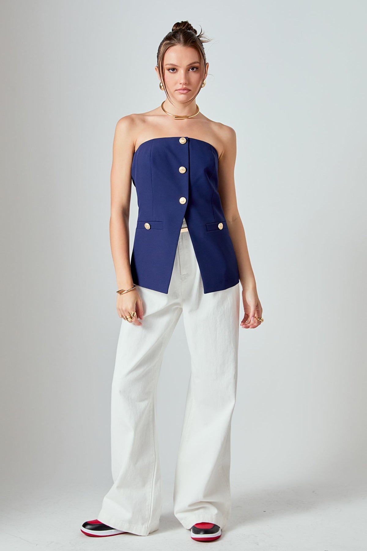 Endless Rose Best Seller | Strapless Suit Long Top