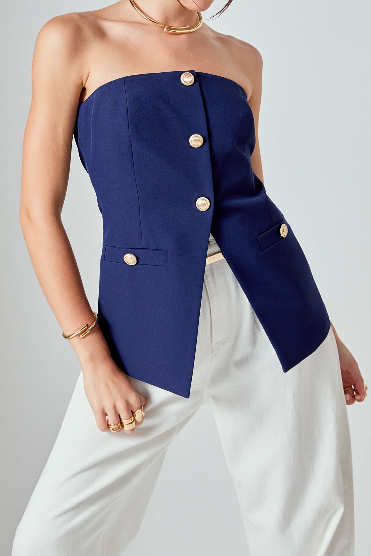 Endless Rose Best Seller | Strapless Suit Long Top