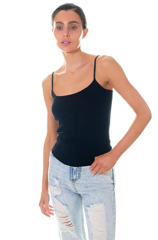 Endless Rose Classic | Round Hem Knit Tank Top