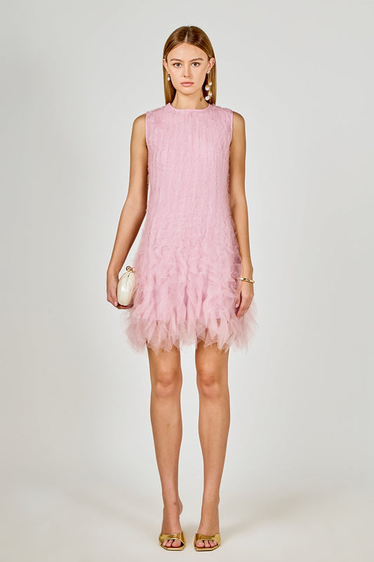 Endless Rose Classic | Tulle Ruffled Mini Dress