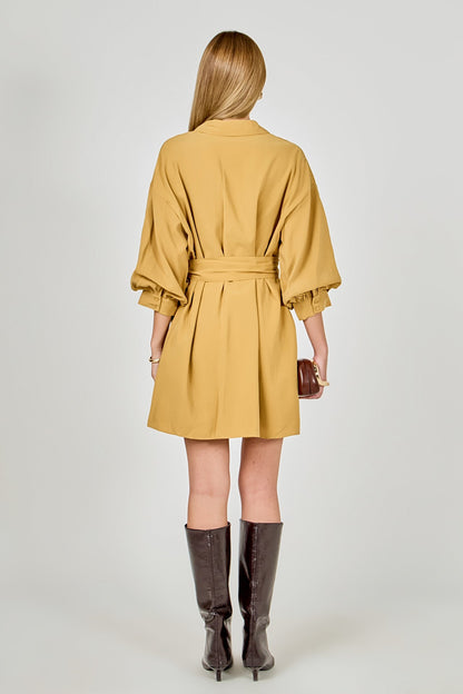 Endless Rose Discount | Belted Mini Shirt Dress