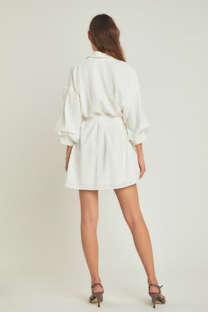 Endless Rose Discount | Belted Mini Shirt Dress