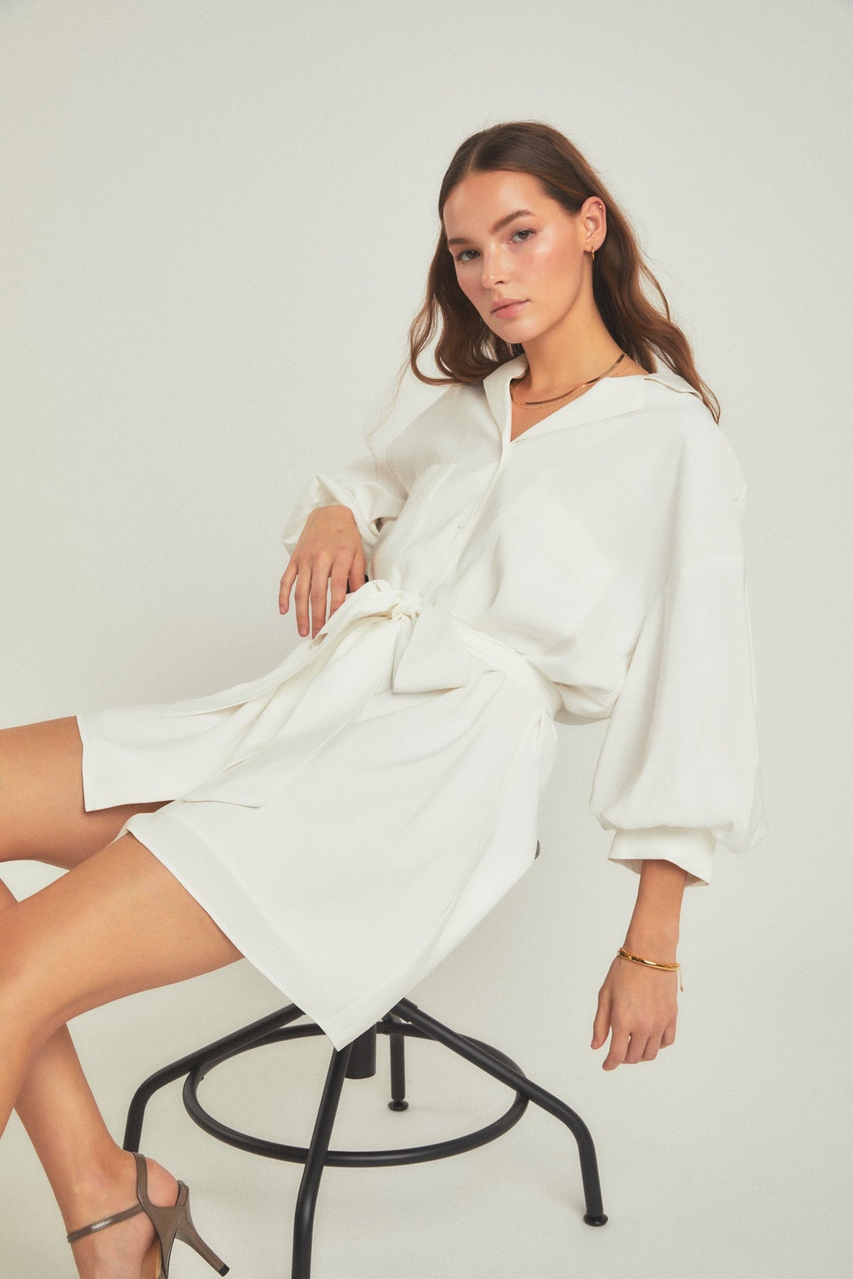 Endless Rose Discount | Belted Mini Shirt Dress