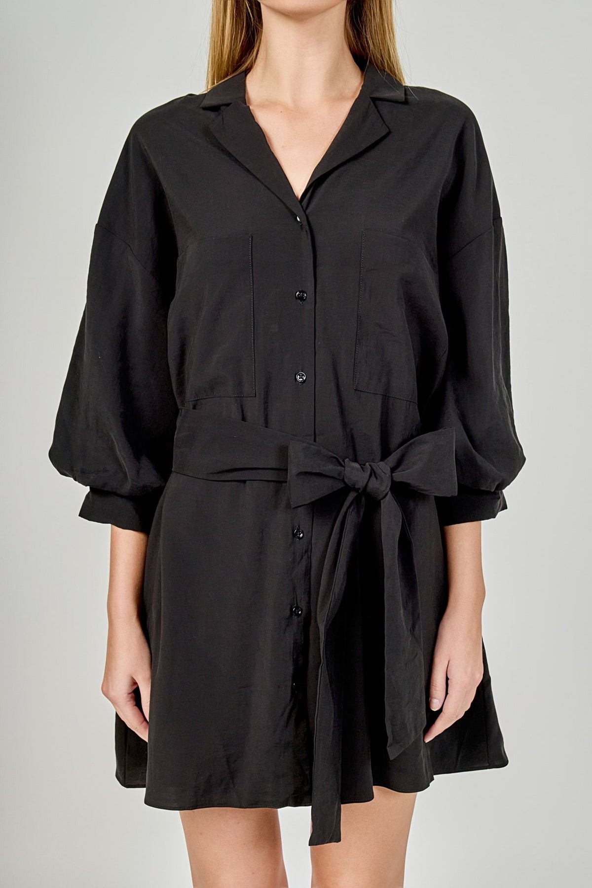 Endless Rose Discount | Belted Mini Shirt Dress