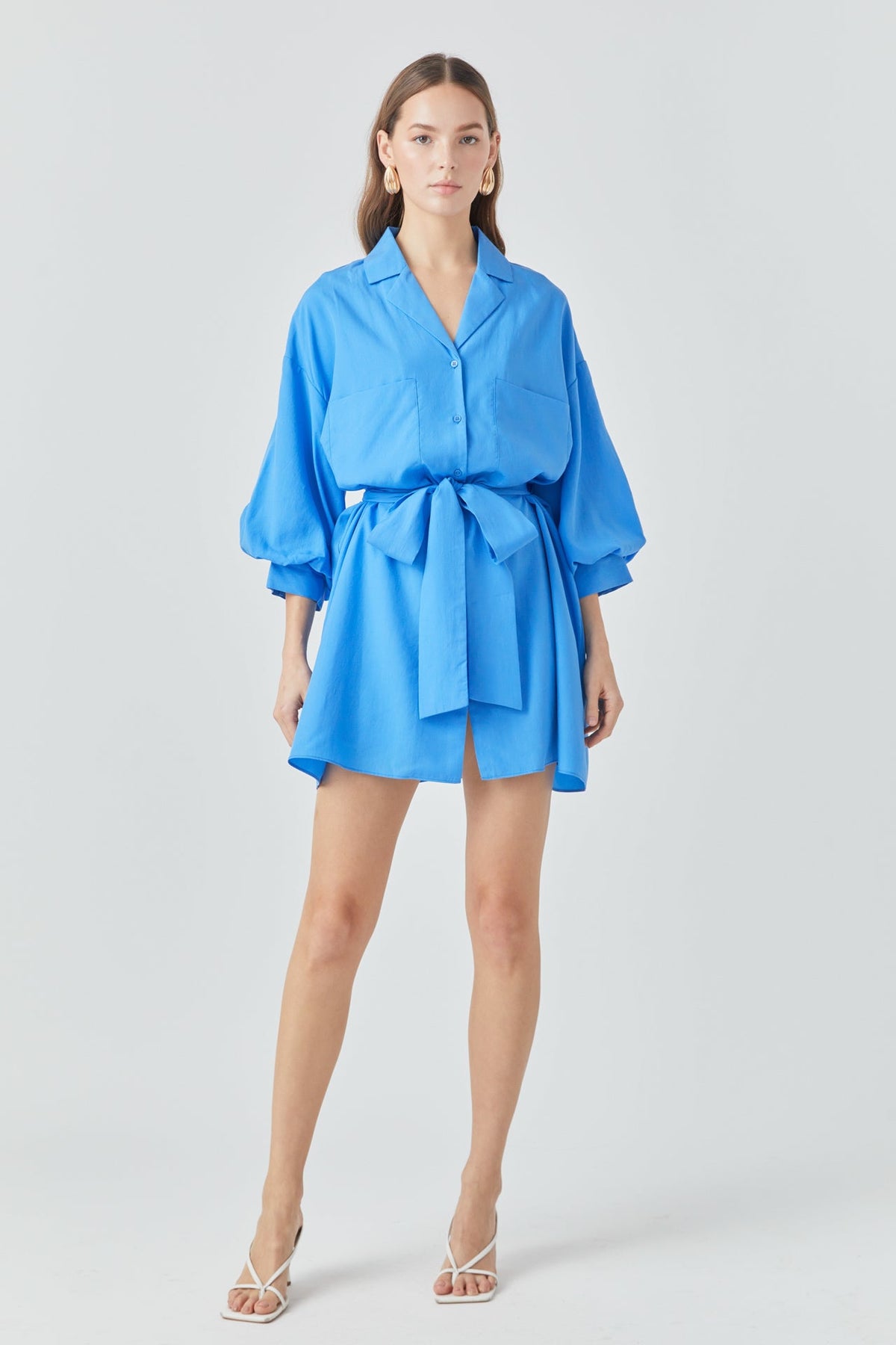 Endless Rose Discount | Belted Mini Shirt Dress