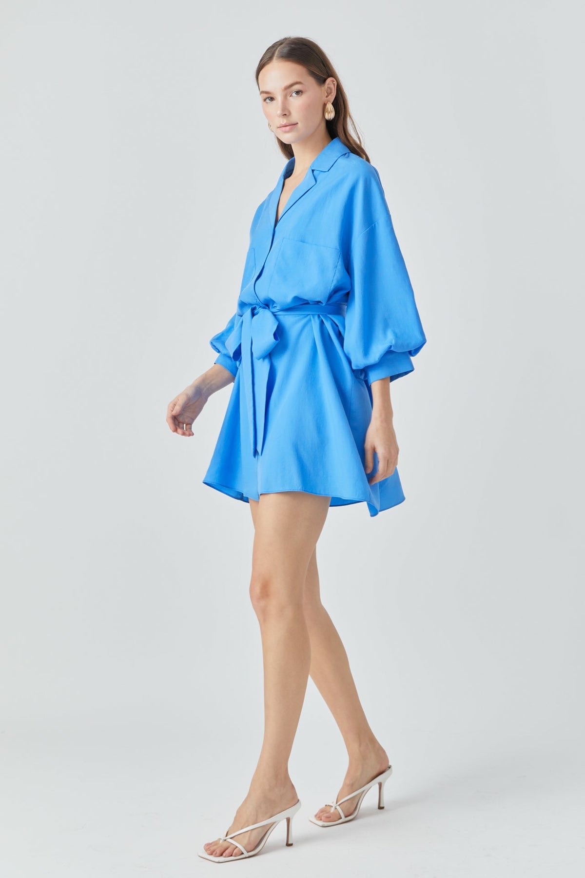 Endless Rose Discount | Belted Mini Shirt Dress