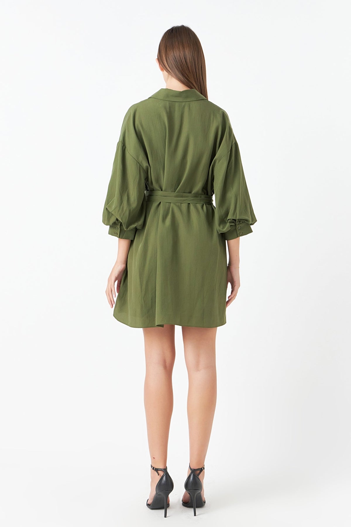 Endless Rose Discount | Belted Mini Shirt Dress
