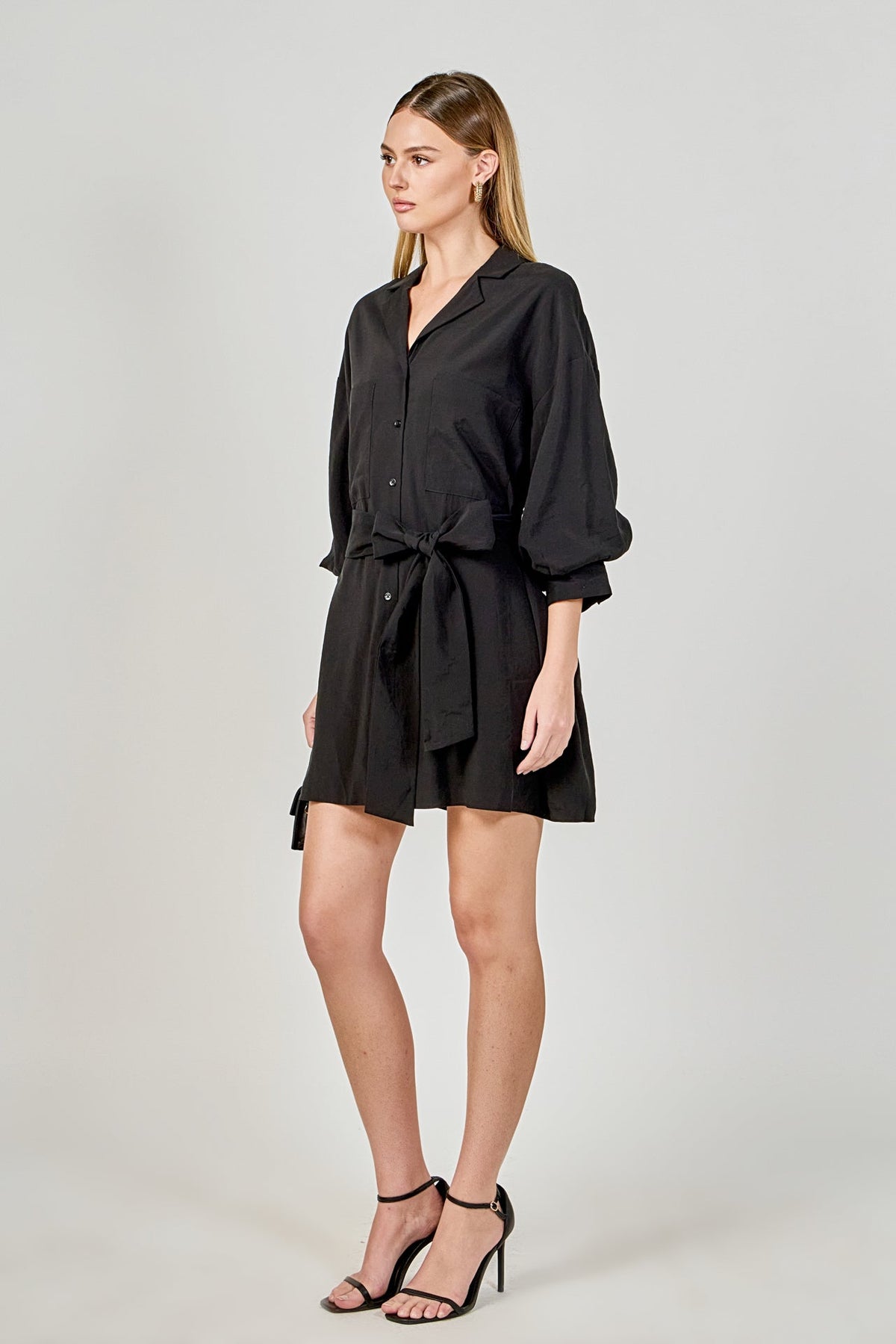 Endless Rose Discount | Belted Mini Shirt Dress