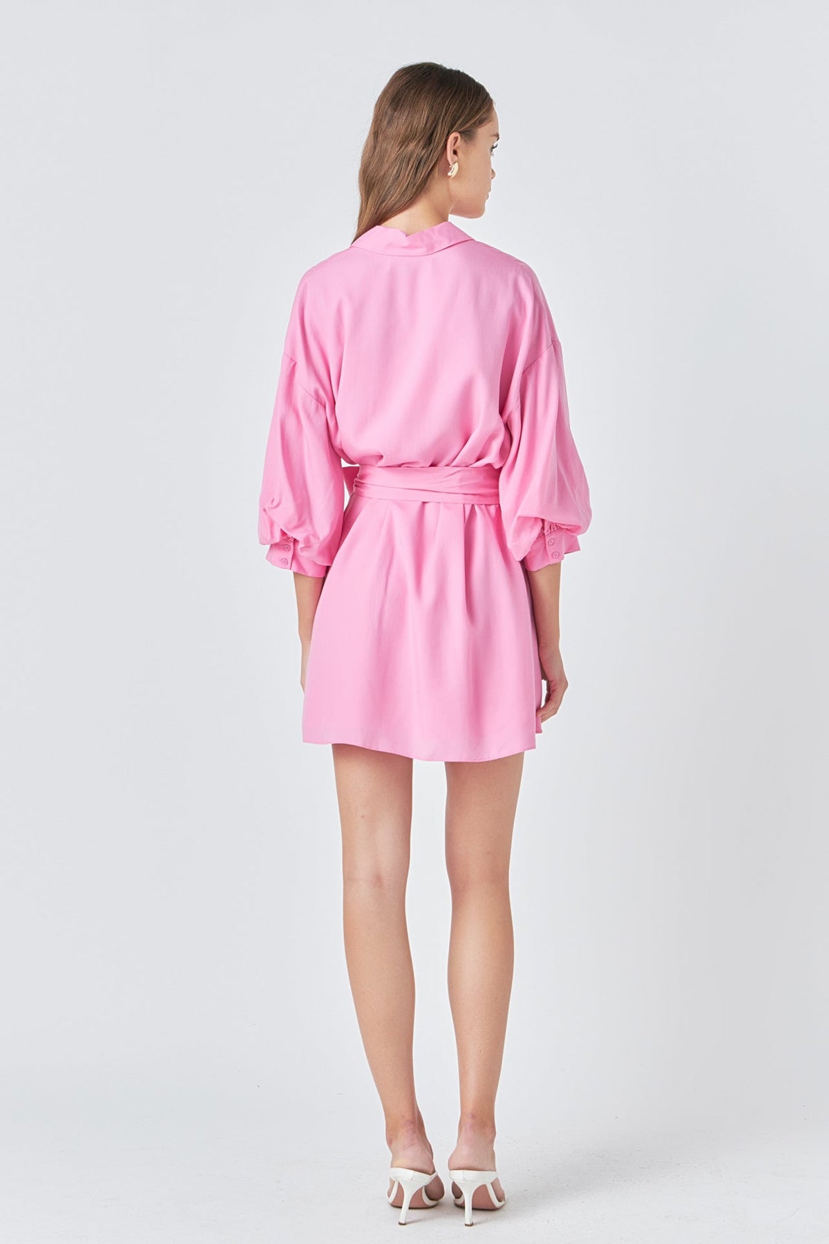 Endless Rose Discount | Belted Mini Shirt Dress