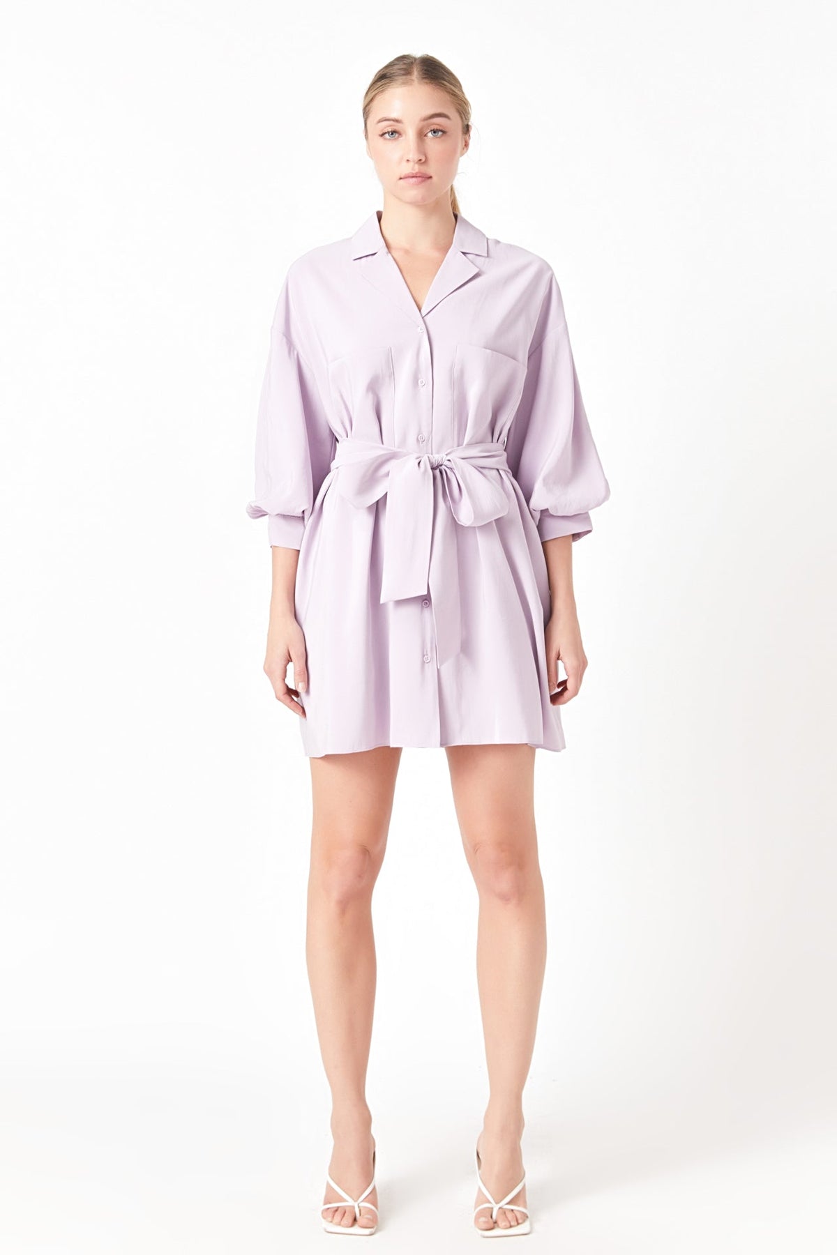 Endless Rose Discount | Belted Mini Shirt Dress