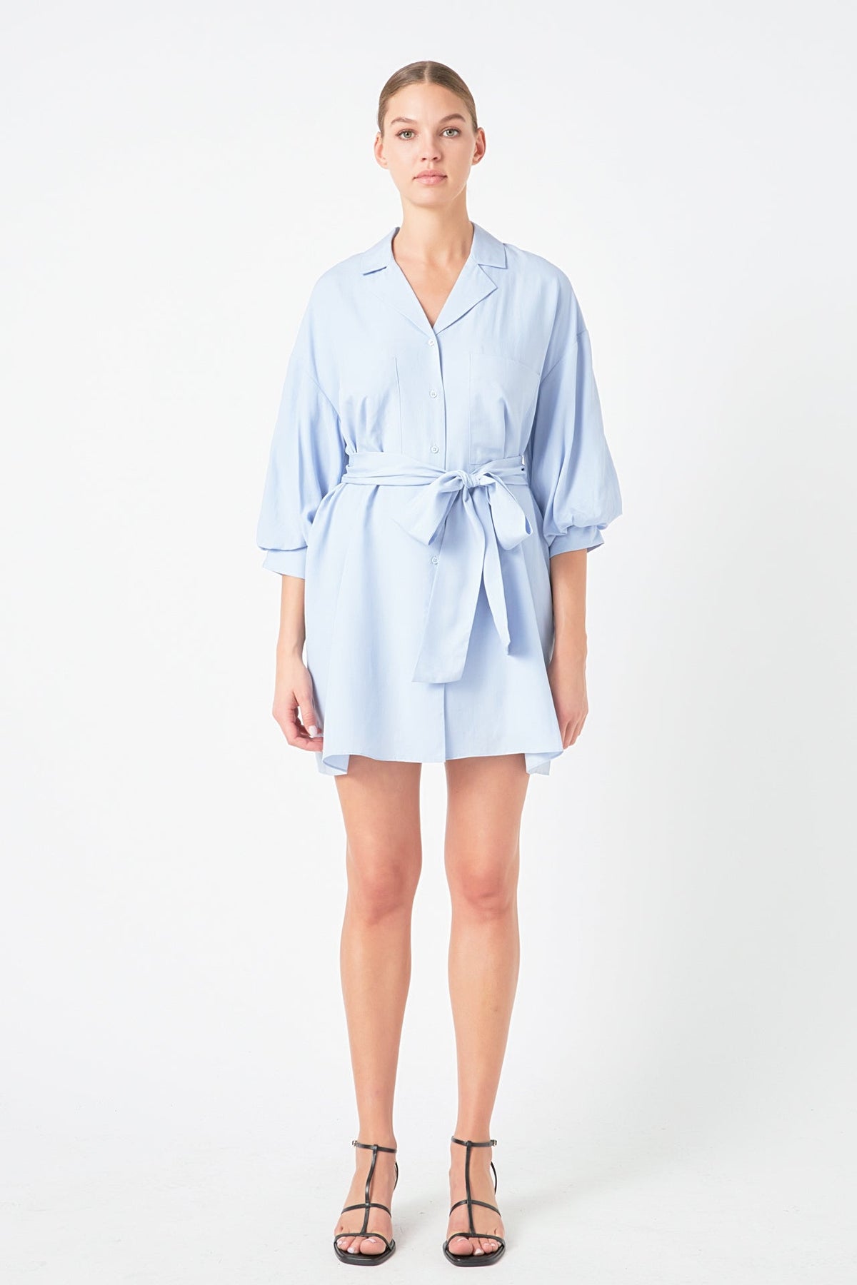 Endless Rose Discount | Belted Mini Shirt Dress