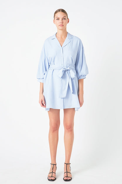Endless Rose Discount | Belted Mini Shirt Dress