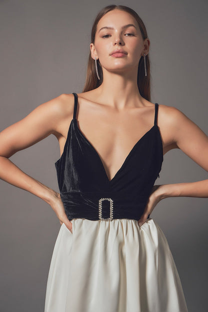 Endless Rose Classic | Fancy Mixed Media Mini Dress