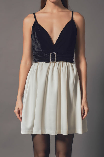 Endless Rose Classic | Fancy Mixed Media Mini Dress