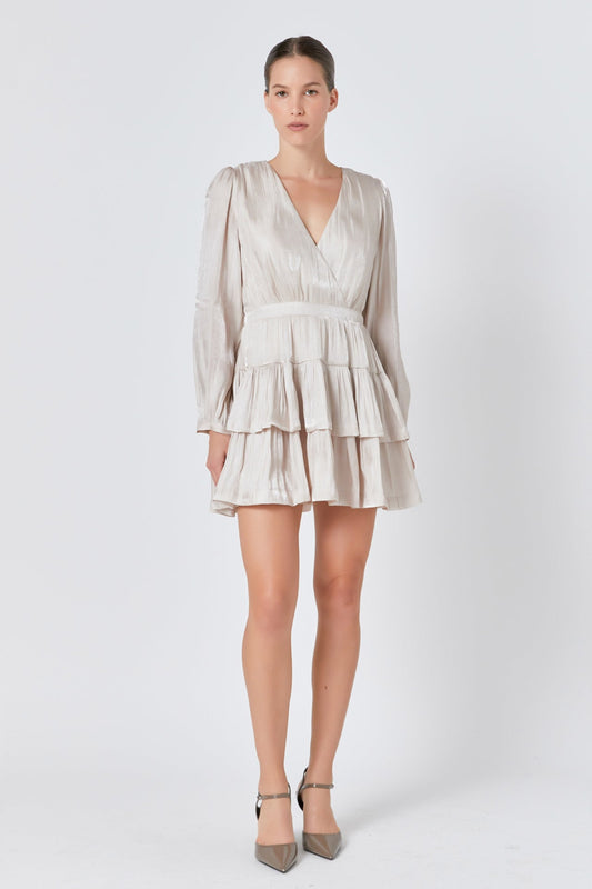 Endless Rose Trusted | Metallic Mini Dress