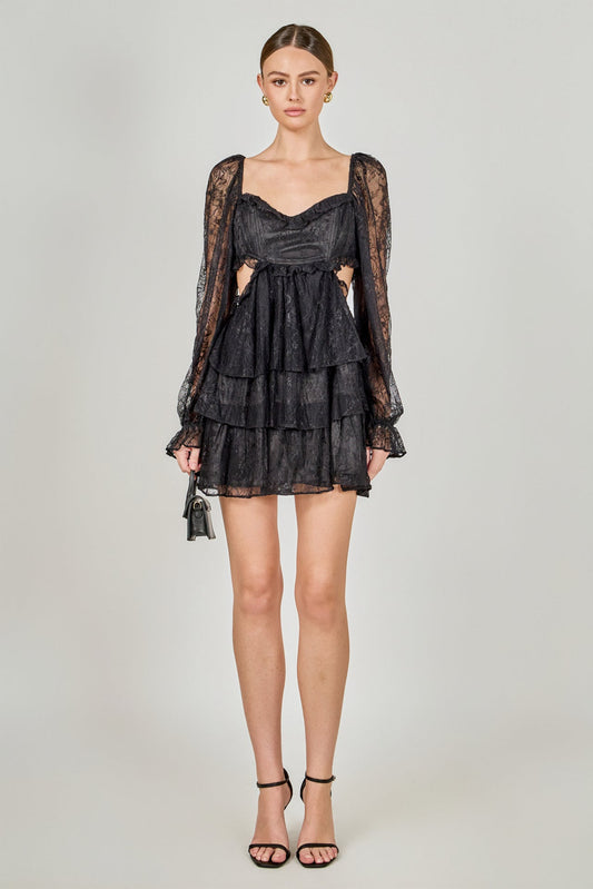 Endless Rose Best Seller | Premium Cut-out Lace Mini Dress