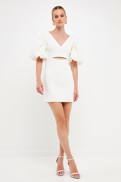 Endless Rose Value | Puff Sleeve Cut Out Mini