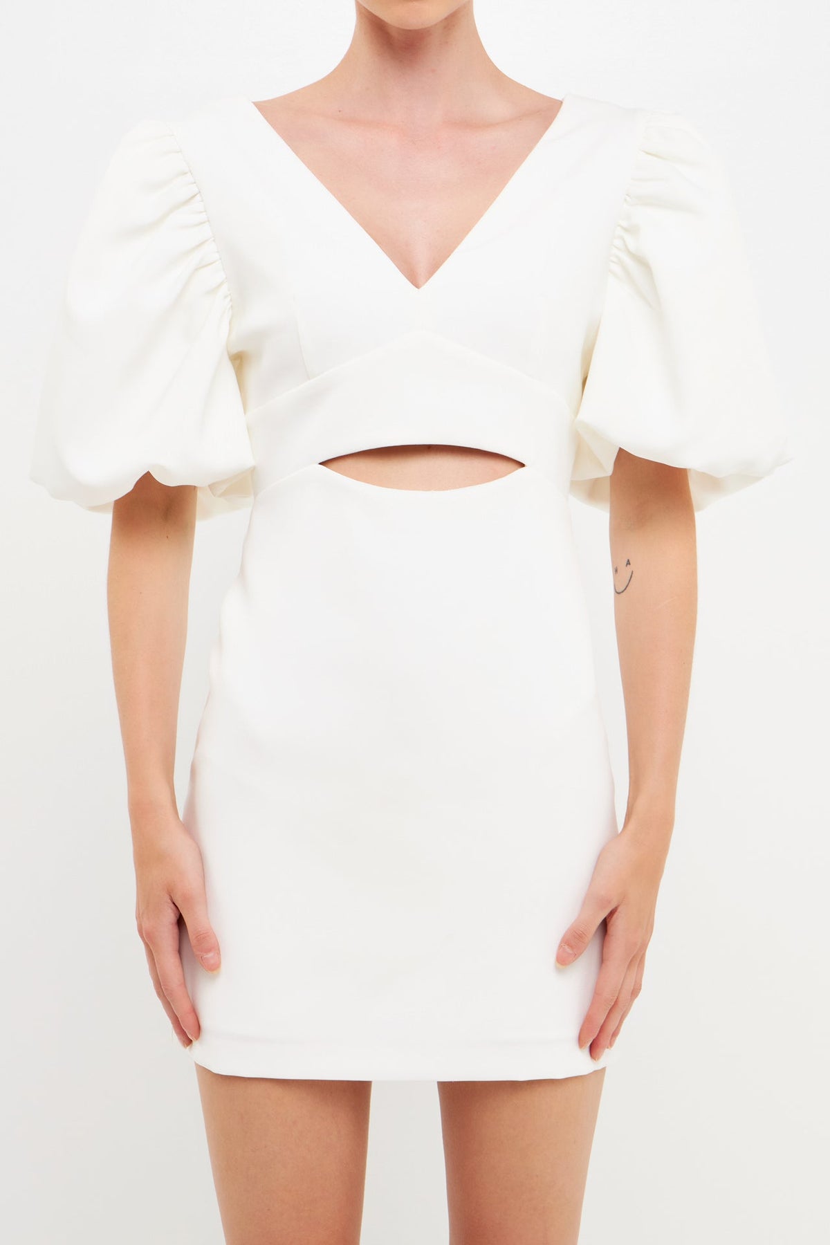 Endless Rose Value | Puff Sleeve Cut Out Mini