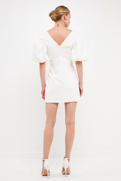 Endless Rose Value | Puff Sleeve Cut Out Mini