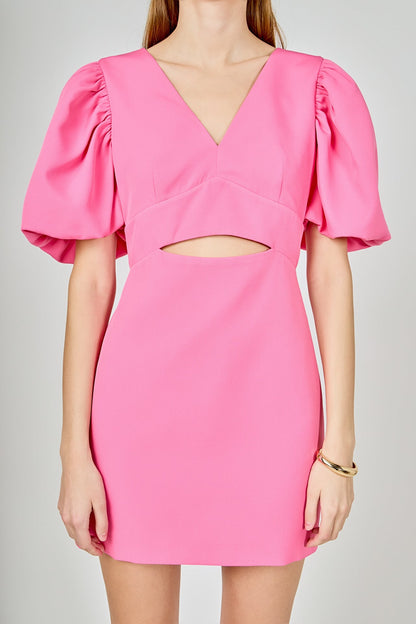 Endless Rose Value | Puff Sleeve Cut Out Mini