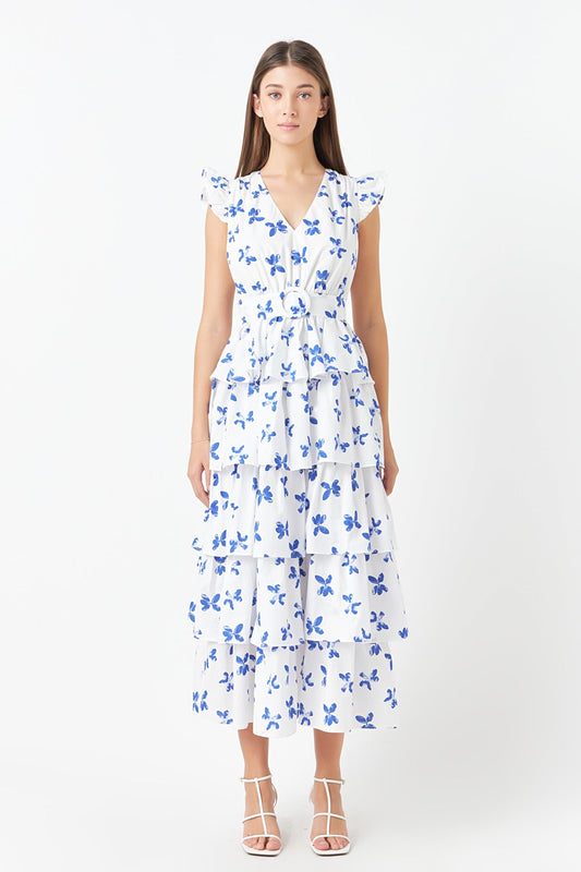 Endless Rose Exclusive | Floral Layered Long Dress