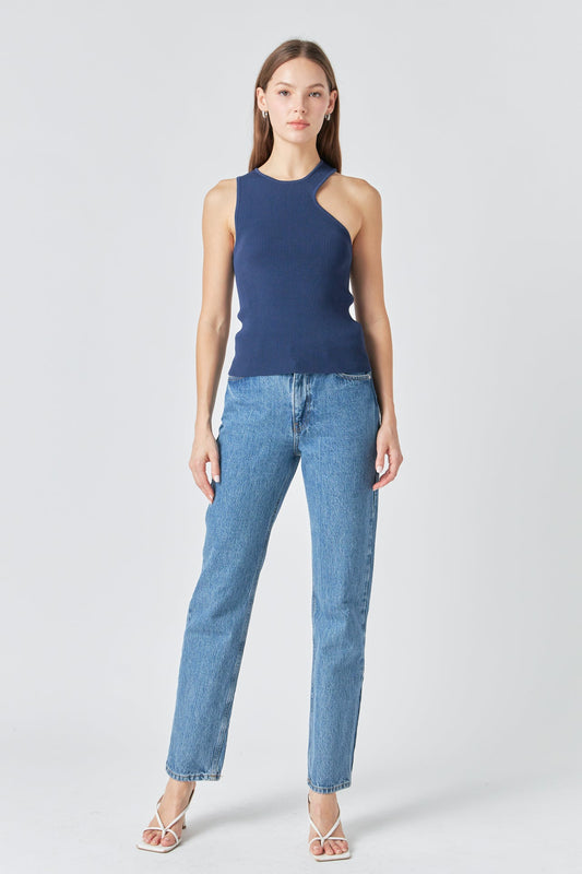 Endless Rose Quality | Cutout Knit Top