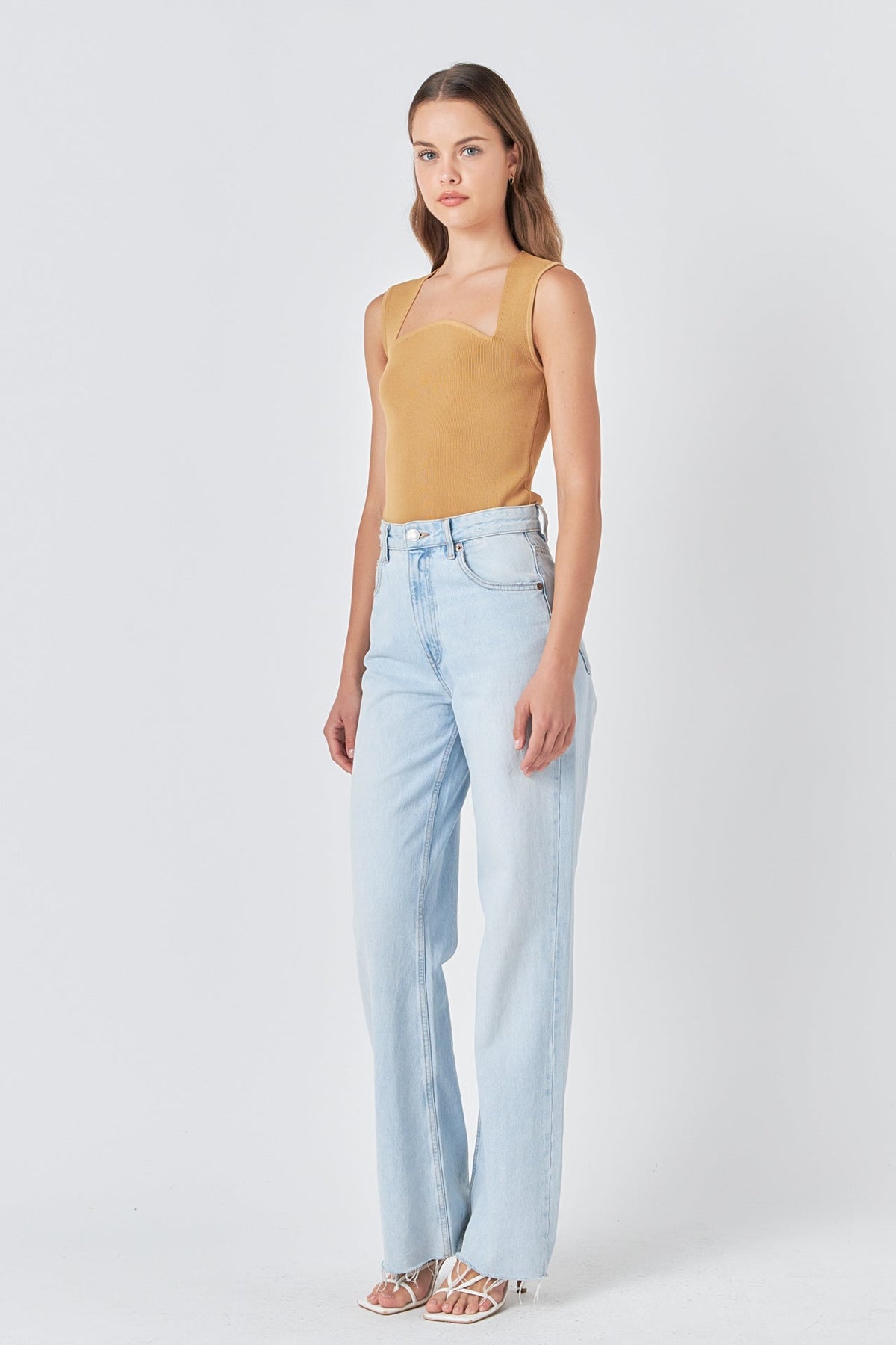 Endless Rose Discount | Ribbed Knit Sleeveless Top
