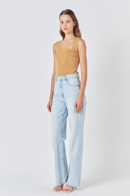 Endless Rose Discount | Ribbed Knit Sleeveless Top
