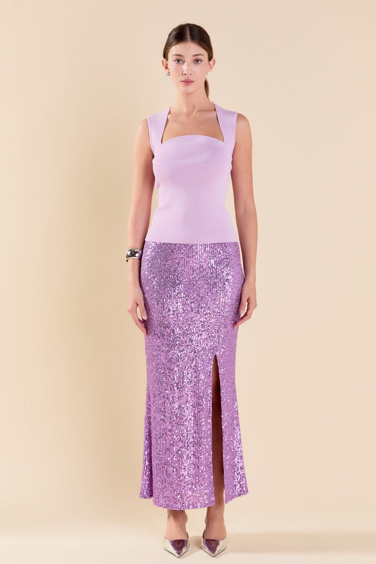 Endless Rose Discount | Ribbed Knit Sleeveless Top