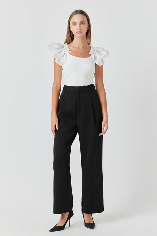 Endless Rose Quality | Organza Ruffle with Knit Top