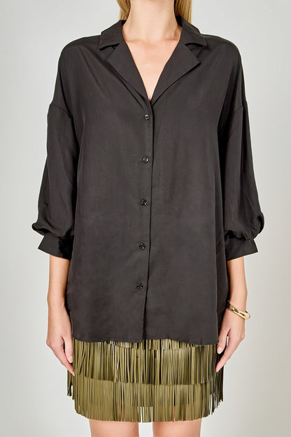 Endless Rose Quality | Button-Up Collared Shirt