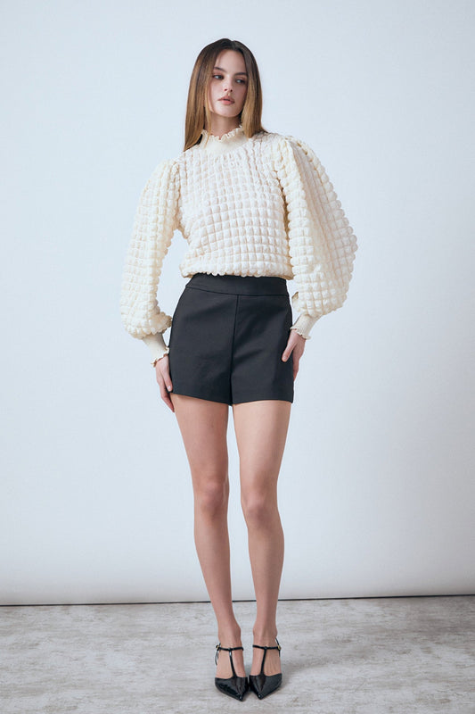 Endless Rose Value | Mock Neck Long-Sleeve Blouse