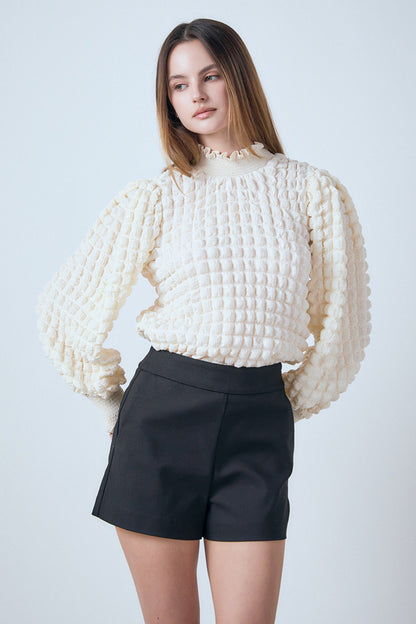 Endless Rose Value | Mock Neck Long-Sleeve Blouse