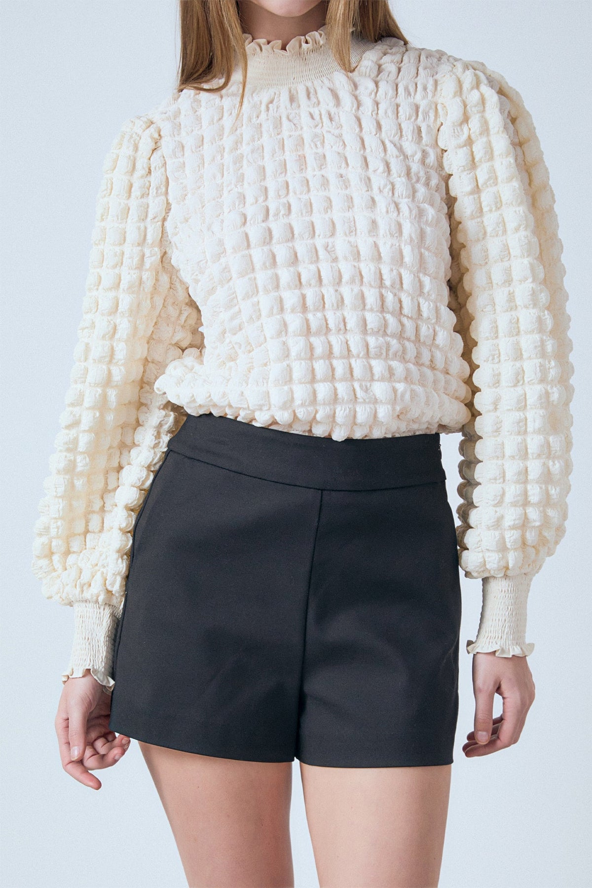 Endless Rose Value | Mock Neck Long-Sleeve Blouse