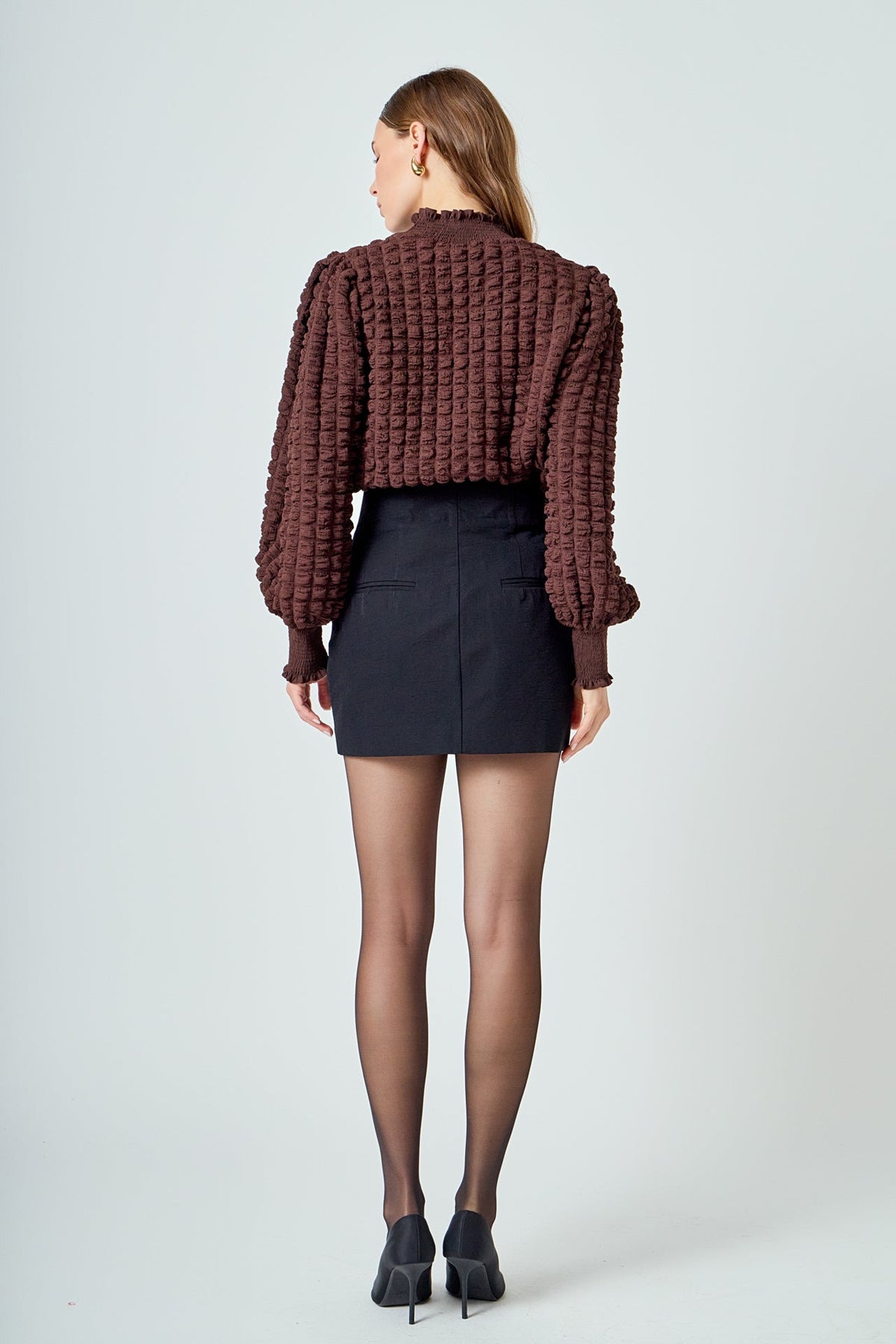 Endless Rose Value | Mock Neck Long-Sleeve Blouse