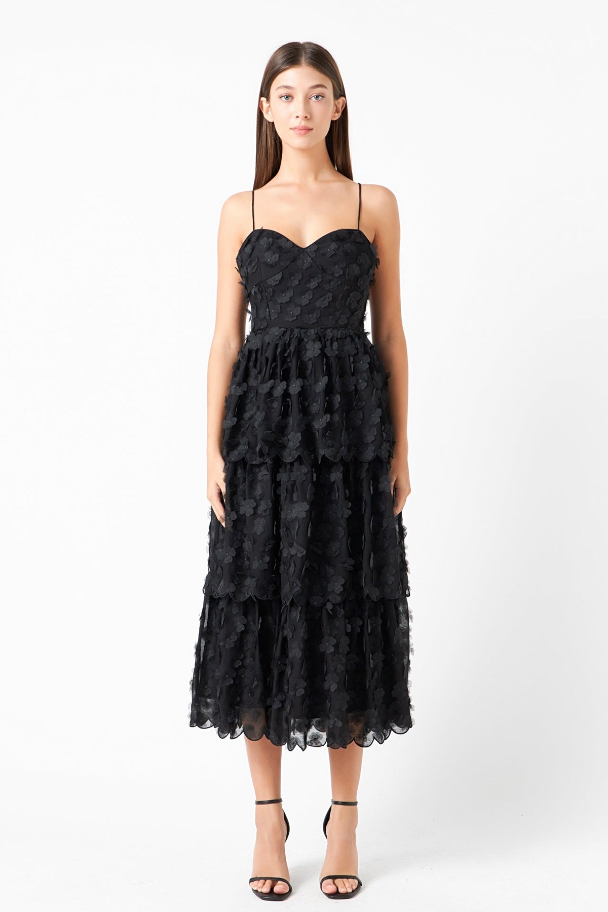 Endless Rose Signature | Floral Tiered Midi Dress