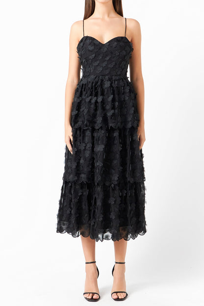 Endless Rose Signature | Floral Tiered Midi Dress