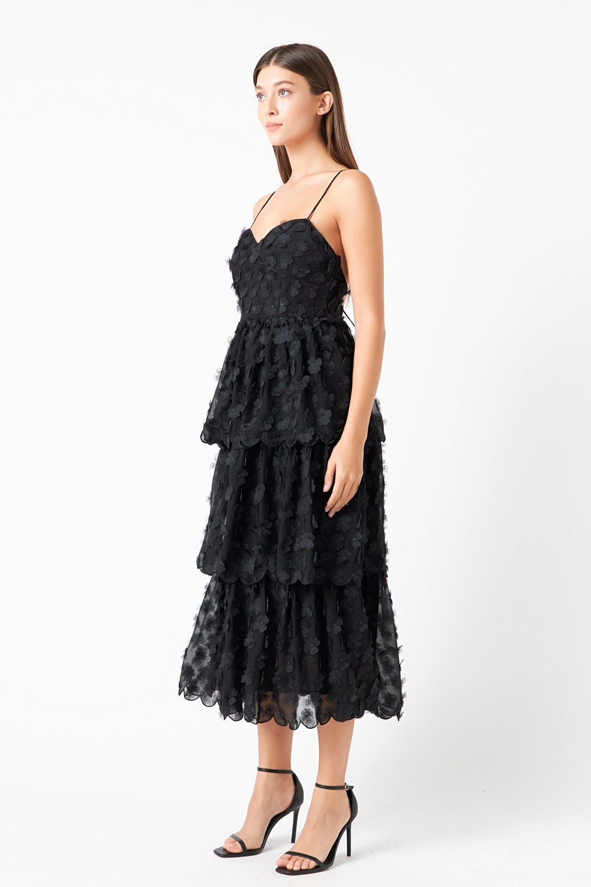 Endless Rose Signature | Floral Tiered Midi Dress