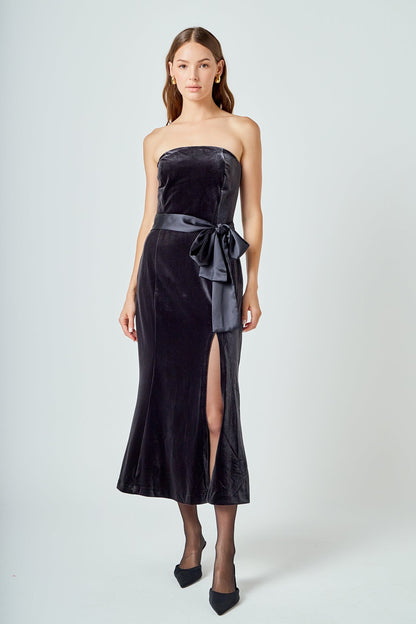 Endless Rose Best Price | Strapless Velvet Maxi Dress