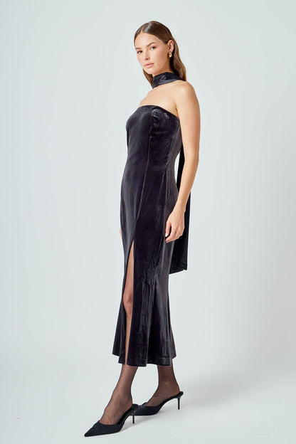 Endless Rose Best Price | Strapless Velvet Maxi Dress