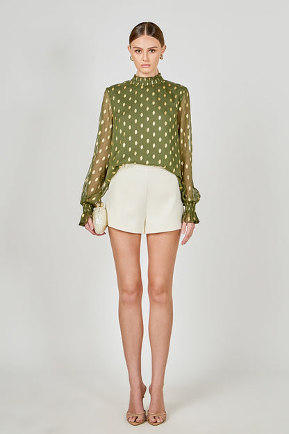 Endless Rose Essential | Polka Dot Chiffon Blouse