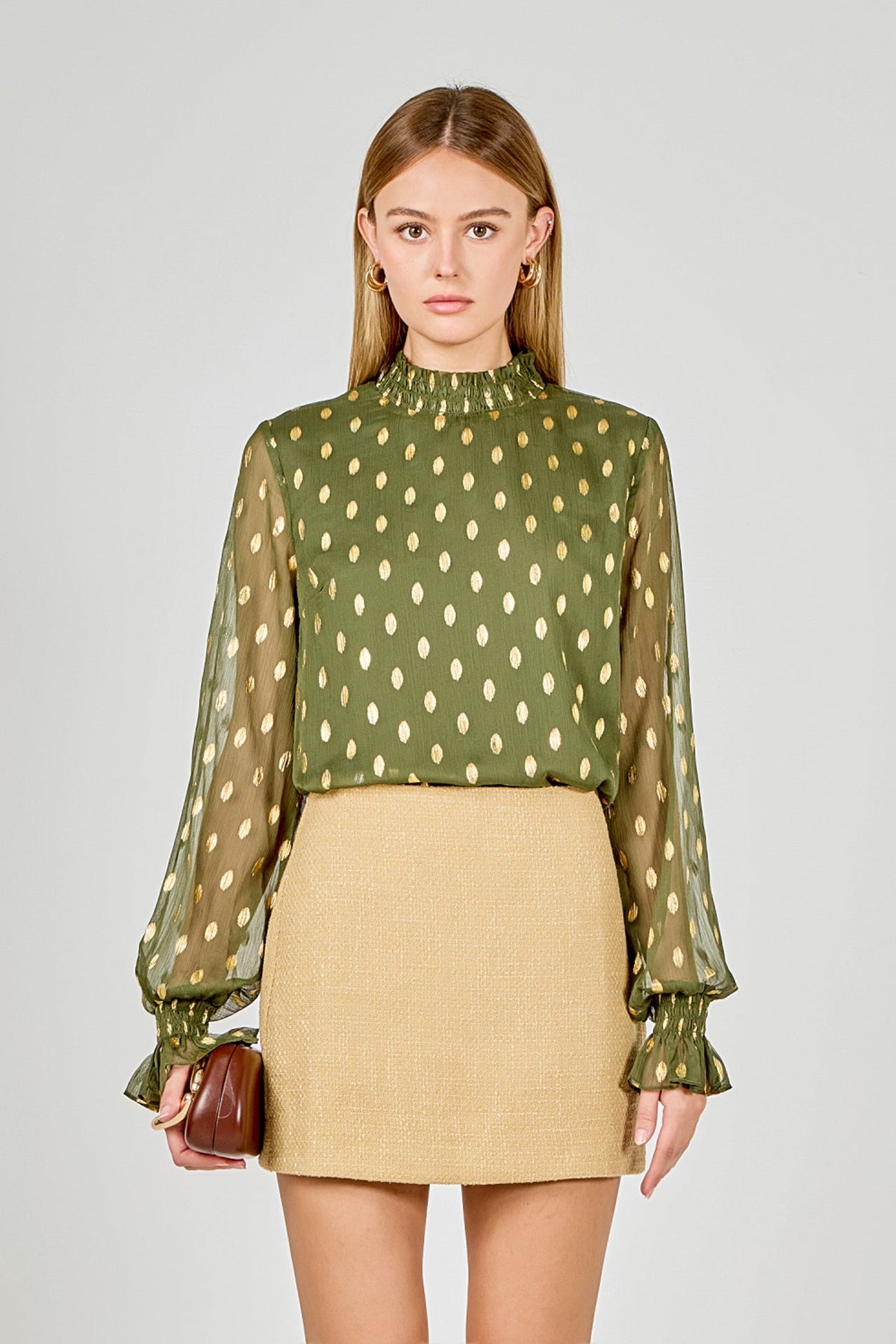 Endless Rose Essential | Polka Dot Chiffon Blouse