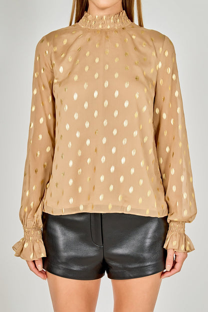 Endless Rose Essential | Polka Dot Chiffon Blouse