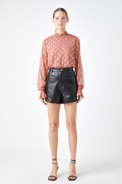 Endless Rose Essential | Polka Dot Chiffon Blouse