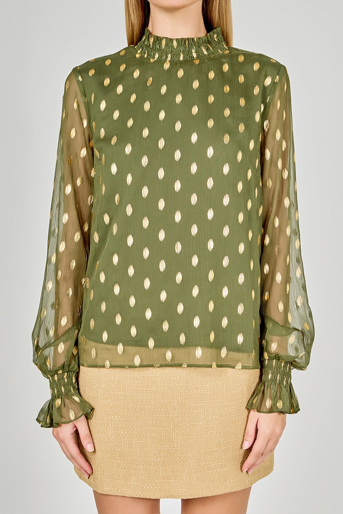 Endless Rose Essential | Polka Dot Chiffon Blouse