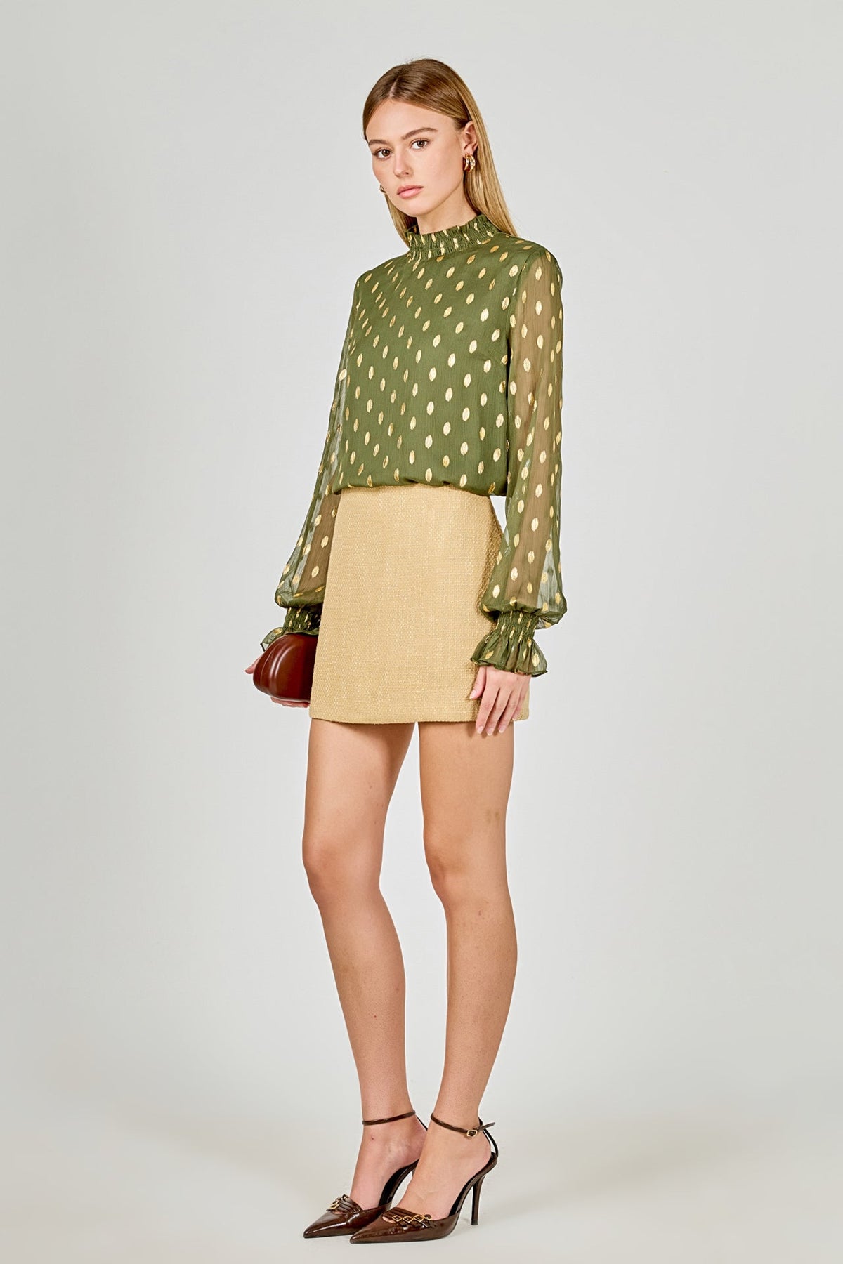 Endless Rose Essential | Polka Dot Chiffon Blouse